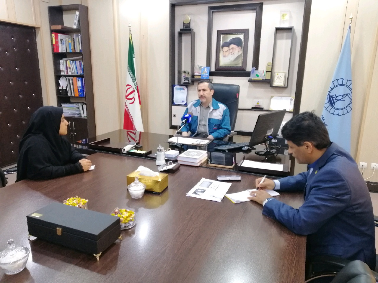 مصاحبه خبرگزاری صداوسیما با مدیرعامل نیروگاه رامین در خصوص بحران سیل