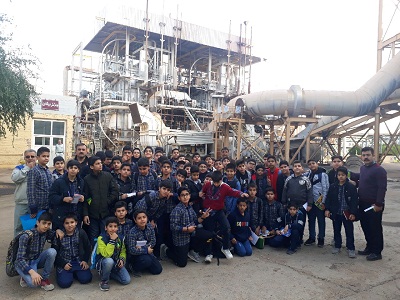 بازدید دانش آموزان آموزشگاه رهنما اهواز از فرآیند تولید برق در نیروگاه رامین
