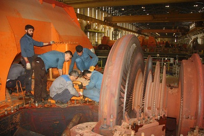 اجرای تعمیرات میان دوره ای واحد ۳۱۵ مگاواتی شماره ۶ نیروگاه رامین اهواز