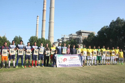 مسابقه فوتبال پیشکسوتان خوزستان با نیروگاه رامین برگزار شد