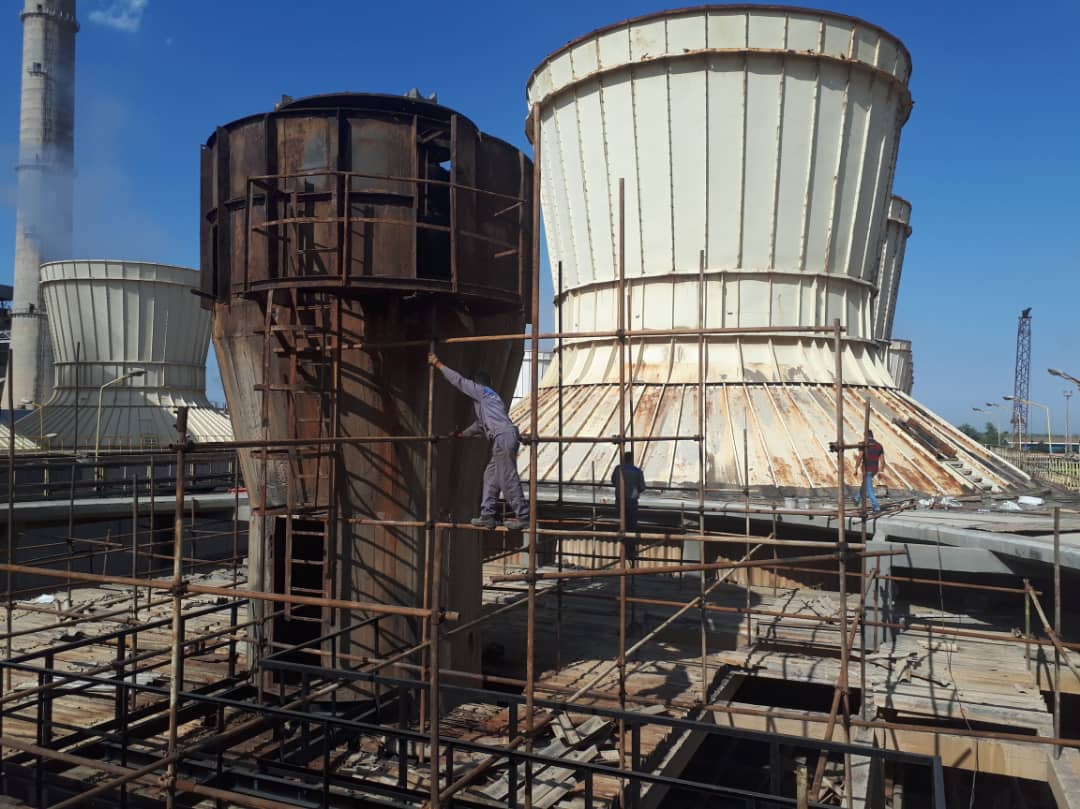 بازسازی برج خنک کن فاز۲ نیروگاه رامین اهواز