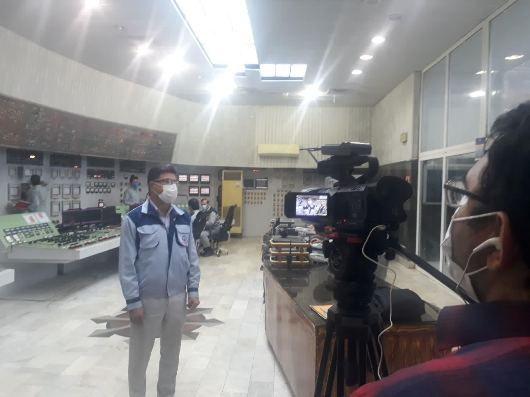 حضور‌ اکیپ واحد خبر صدا و سیما  در نیروگاه رامین اهواز