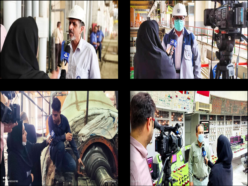 حضور اکیپ خبری صداوسیمای مرکز خوزستان در نیروگاه رامین