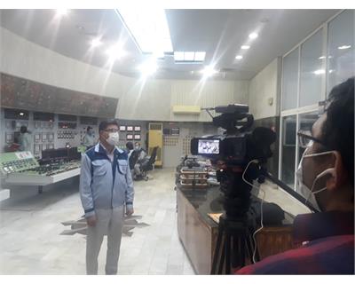 حضور‌ اکیپ واحد خبر صدا و سیما  در نیروگاه رامین اهواز