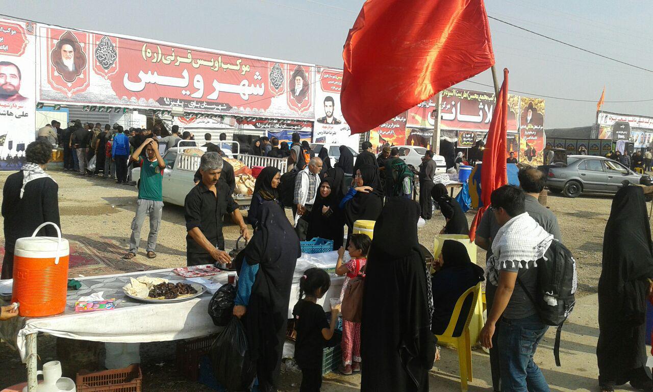 همکاری نیروگاه رامین در استقرار موکب های اربعین-مرز چزابه