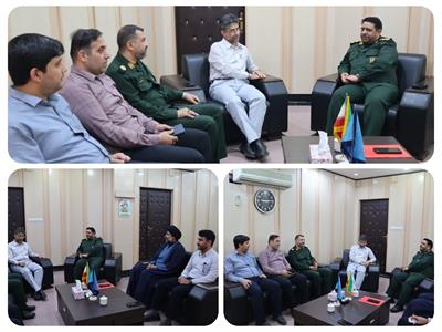 دیدار فرمانده سپاه ناحیه شهرستان باوی با مدیرعامل نیروگاه رامین اهواز