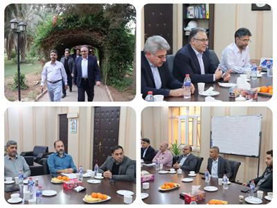 بازدید حسینی، مدیرعامل بیمه دانا، و هیأت همراه از نیروگاه رامین اهواز